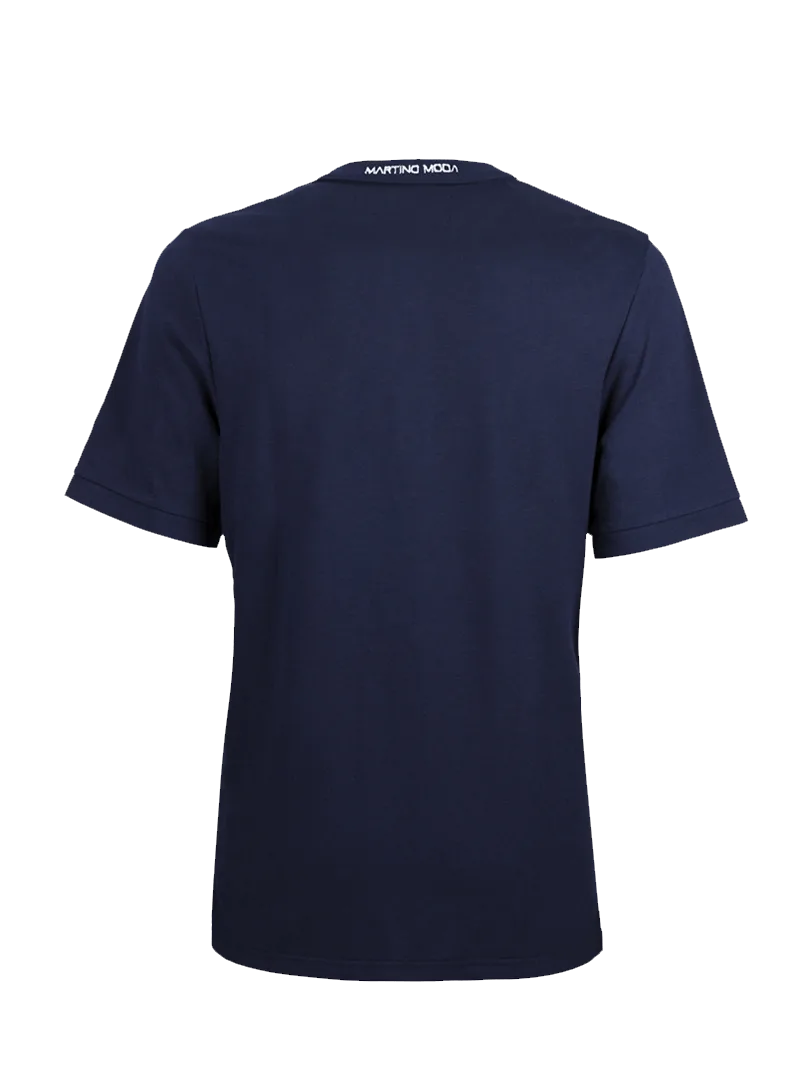 Polo Korea Blue - in cotone piquet - immagine 2