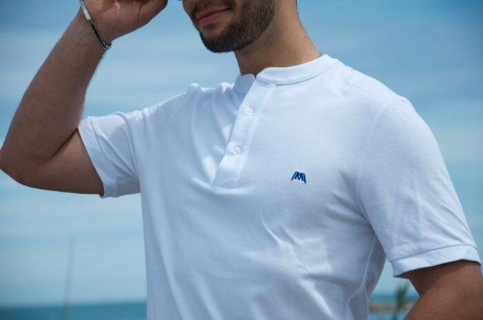 Polo Korea White - in cotone piquet - immagine 5