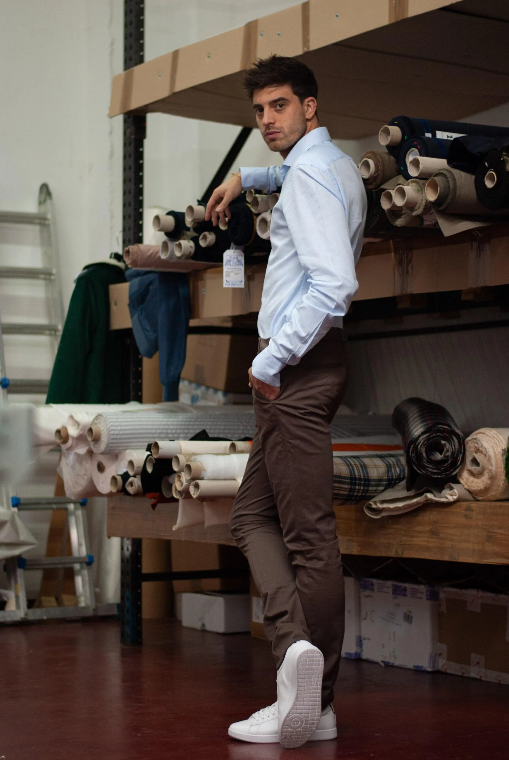Pantalone Chinos Fango Slim - immagine 3
