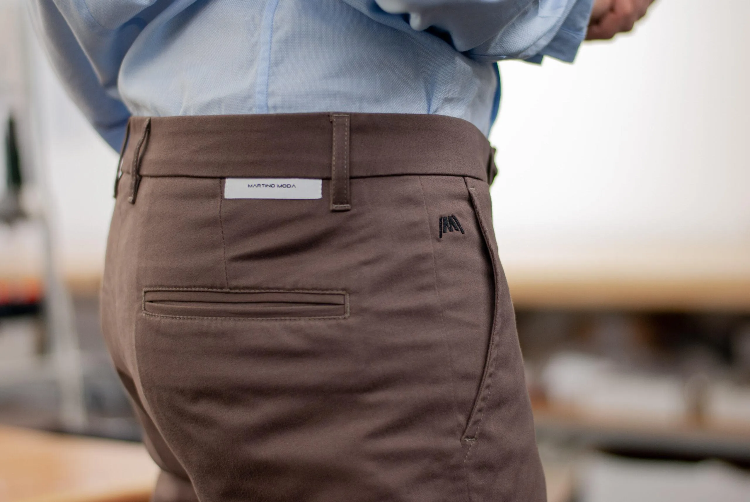 Pantalone Chinos Fango Slim - immagine 4